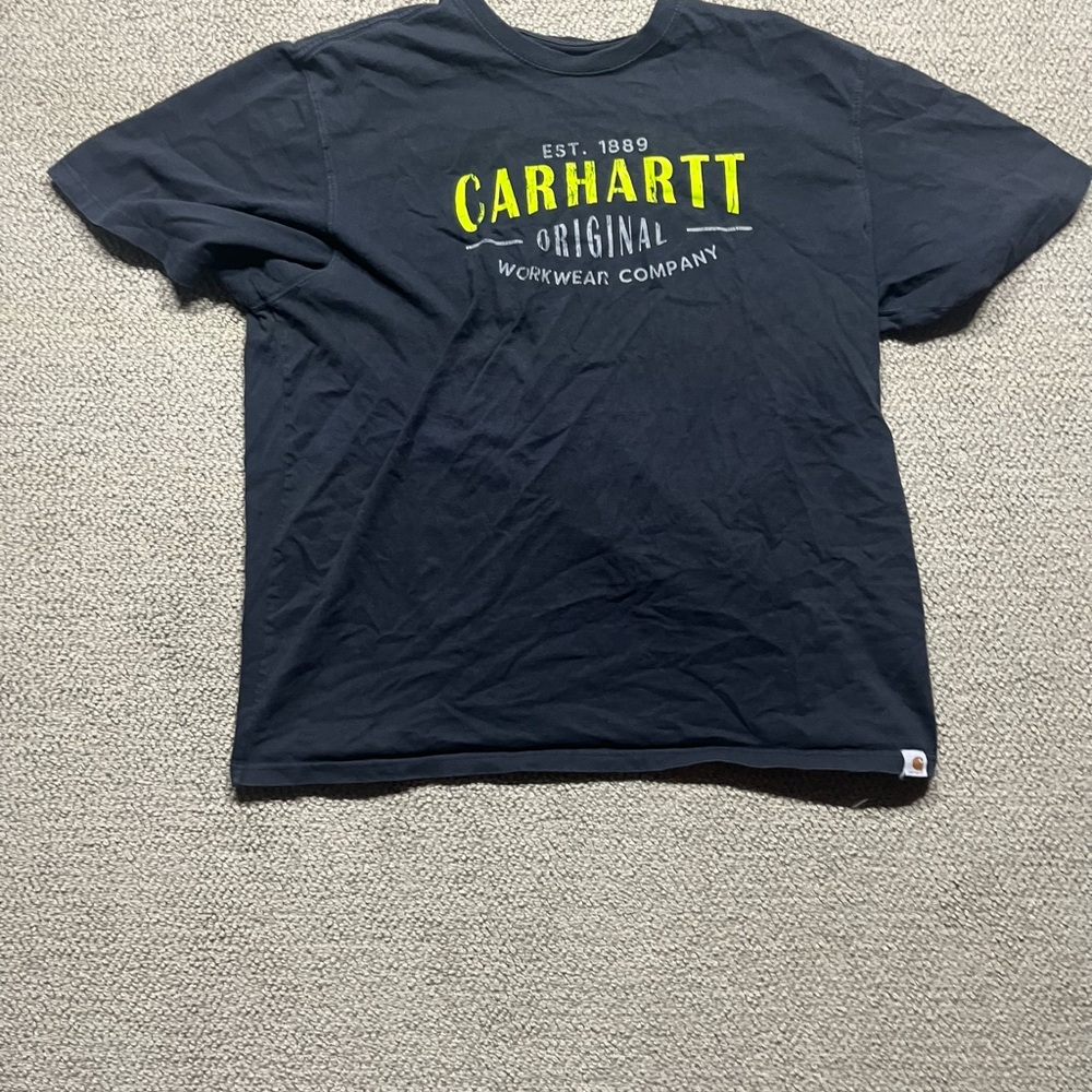 Carhartt Black Short Sleeve Tee Bold Logo